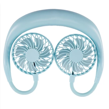 

2000 MAh USB Portable Fan Hands-Free Neck Hanging USB Charging Mini Portable Sports Fan 3 Gear USB Air Conditioning