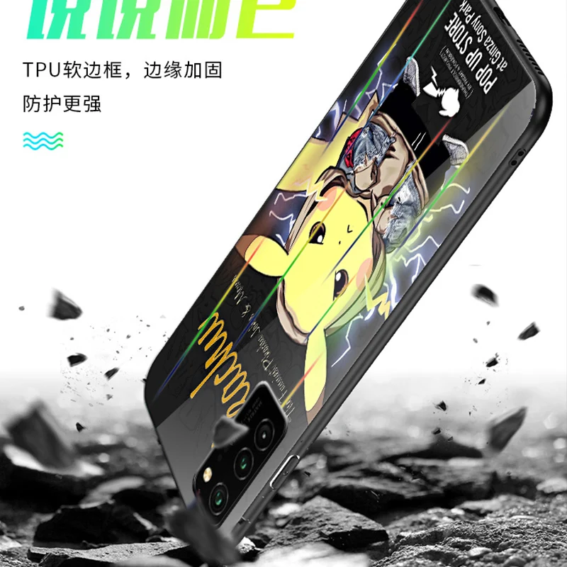 Aurora Venom Luxury Luminous Glass Case For huawei Honor View V30 Pro 20 10i 20i PLAY3 dazzle Cover For Honor 7X 8X 9A 8A Cases