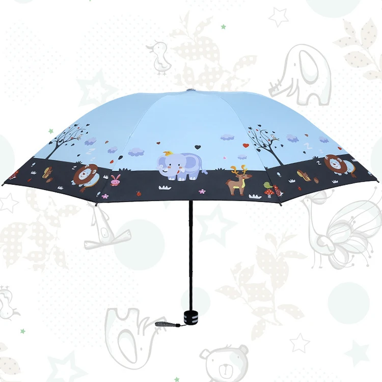 Только Jime, складной зонт, креативный, китайский стиль, рисунок чернил, черное покрытие, двойное использование, зонтик, женский, три сложения, зонты