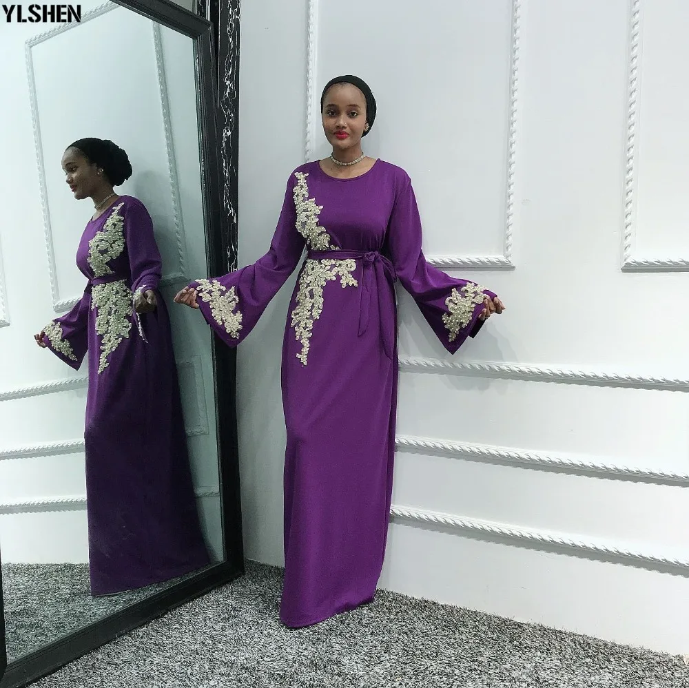 2020 Eid Mubarak Abaya Dubai Muslim Dress Women Embroidery Ramadan Robe Kaftan Islamic Clothing African Dresses Abayas for Women 45