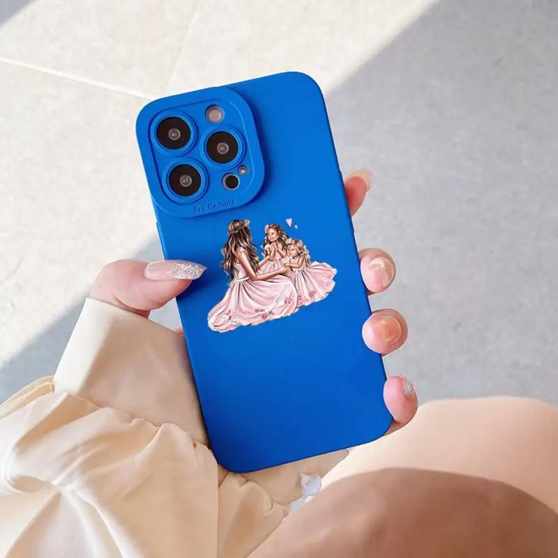 Baby Mom Girls Phone Case For Iphone 11 12 13 Pro Max XS X XR 7 8 Plus Candy Shockproof Bumper Back Cover | Мобильные телефоны и