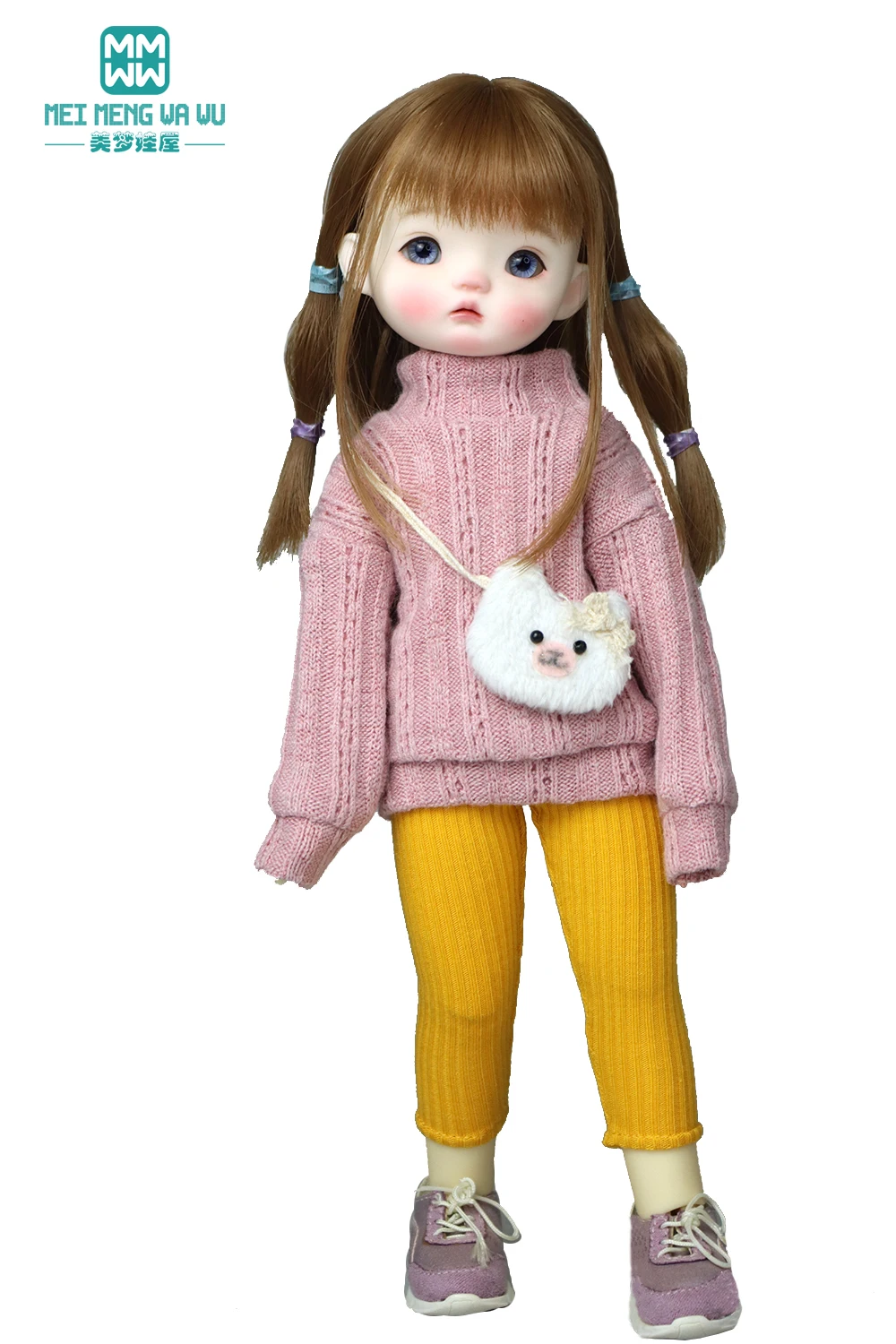 Fits 28cm-30cm 1/6 BJD Clothes YOSD Toys Spherical Joint Doll Fashion Pink Fruit Leggings
