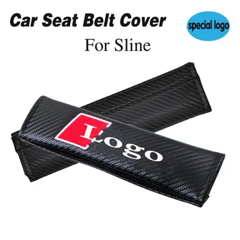 

For seat belt cover padding case protector safety belt protection for S line sline emblem car logo seatbelt strap pad cushion