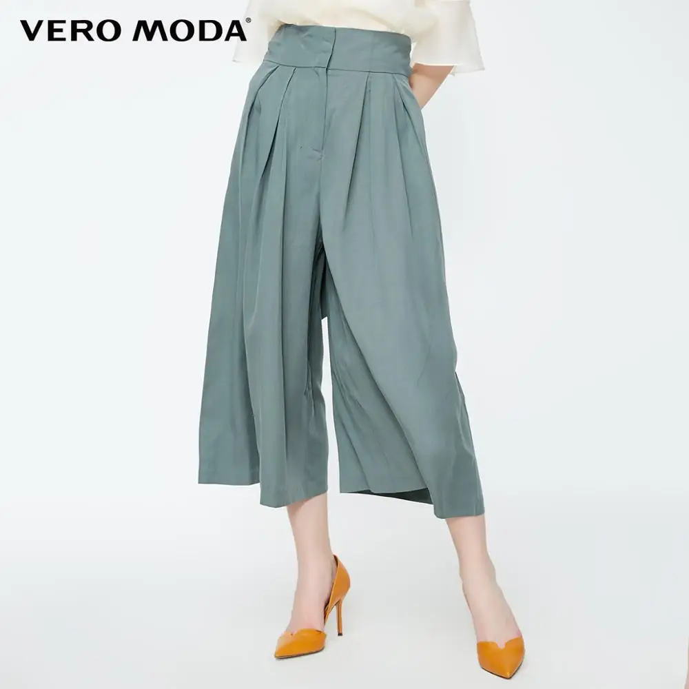 Vero Moda Women's OL Lace-up High-rise Capri Casual Pants | 31936J509 Vero Moda Women's OL Lace-up High-rise Capri Casual Pants | 31936J509