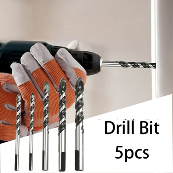 

5PC Drill Bits Set Multifunctional For Concrete Brick Wood Glass Ceramic Tile