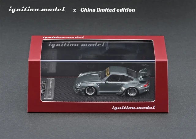 IG 1:64 RWB 993 Gun Metallic Diecast Model Car 3