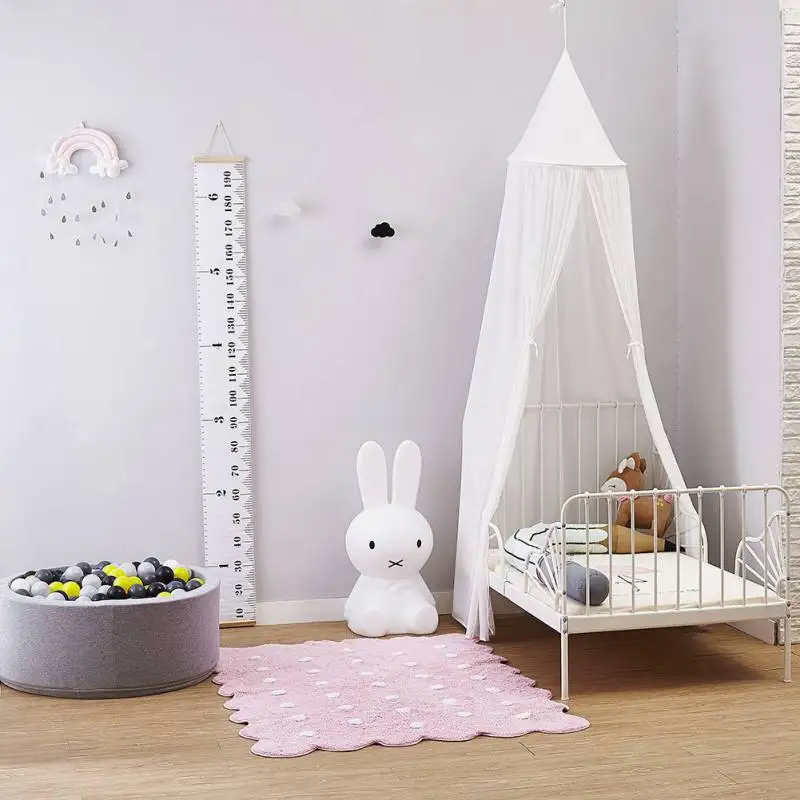 New Nordic Chiffon Mosquito Net Hanging Dome Princess Bed Canopy Ins Style Kids Playing Tent for Nursery Kids Room Decoration