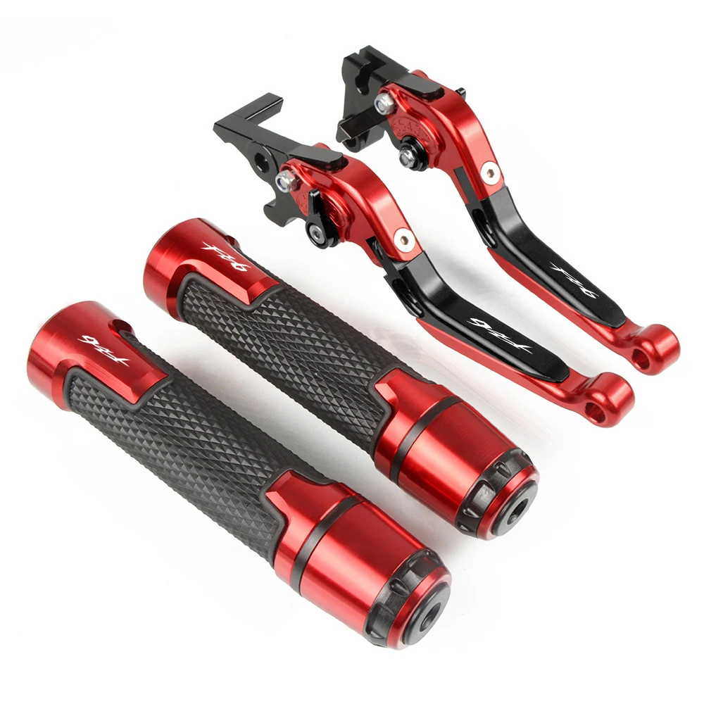 RD-FZ6 Для YAMAHA FZ6 FZ 6 фазер 2004-2010 2009 2008 2007 2006 2005 мотоциклетные ручки тормоза и сцепления, обработанные на станке с ЧПУ и рукоятка ручки велосипеда fz6 - Цвет: RD-FZ6