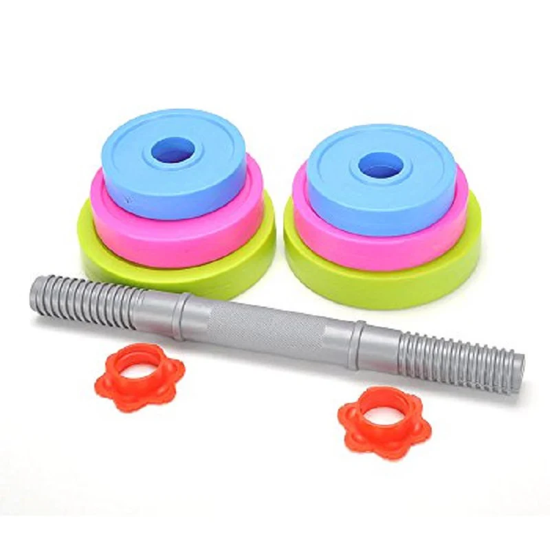 Children's Dumbbell Toy Sensory Training Equipment Children's Weightlifter Kids Toys Barbell Toy Set Dumbbell Set