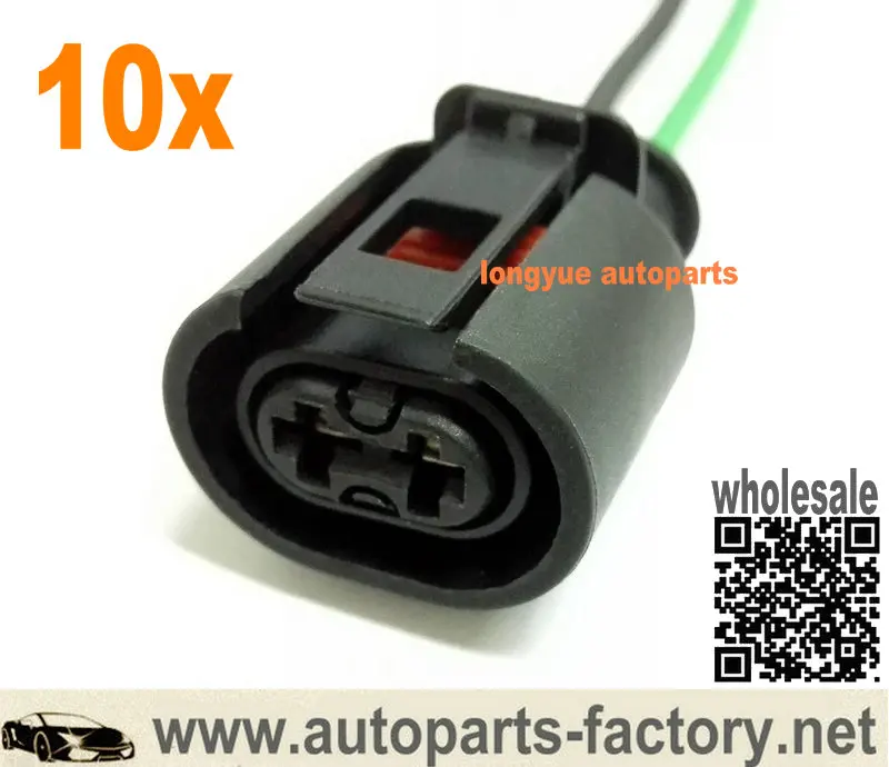 Longyue 10 шт. ABS сенсор вилка подключения Pigtail VW Jetta Golf GTI Beetle MK4 TT-357973202 или 6N0 927 997A