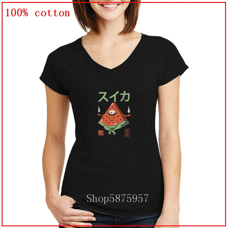 Горячая Распродажа Hombre Camiseta Porady Yokai арбуз Женская забавная футболка оптовая