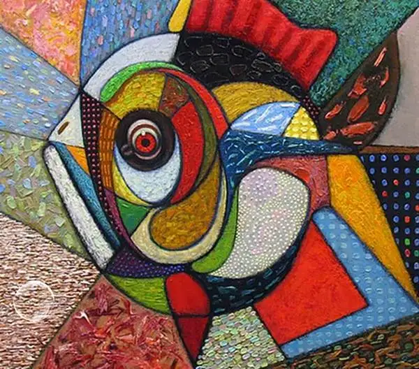 

Full Square 5D DIY Diamond Painting Diamond Embroidery Mosaic Abstract Fish Painting Cross Stitch adornment handicraft