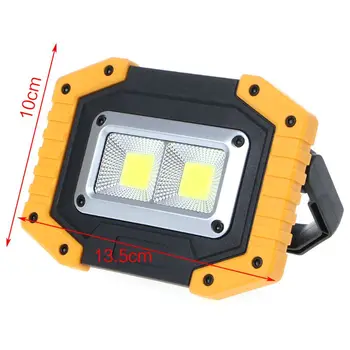 

Portable 2 COB LED Work Lamp Outdoor Flood Light Camping Emergency Flashlight Q0KF