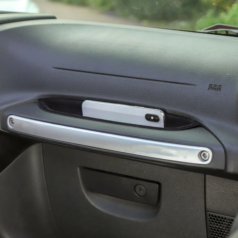 Grab Tray Passenger Storage Tray Organizer Grab Handle Accessory Box for 2011- Jeep Wrangler JK 2/4-Door, Plus Velvet, Inter