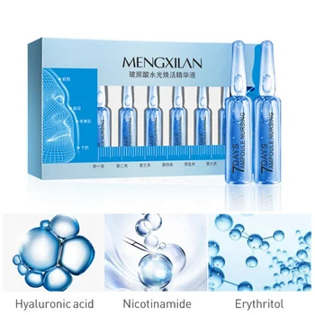 

7pcs/ box Molecule Hyaluronic Acid Ampoule Serum Hydrating Firming Skin Anti-wrinkles Anti-aging Face Serum Nourishing Skin Care