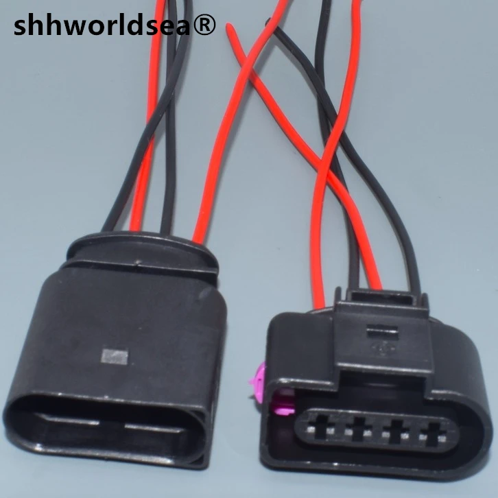 shhworldsea 4 Pin 3.5 Waterproof connector 4B0973724 Ignition coil Extension adapter electrical wire plug 1J0973724 for VW AUDI |