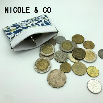 

NICOLE & CO New Small Coin Purse Women Mini Purse PU Leather men Wallets Girl Money Bag Teen Cash Pouch Fashion Boy Change Purse