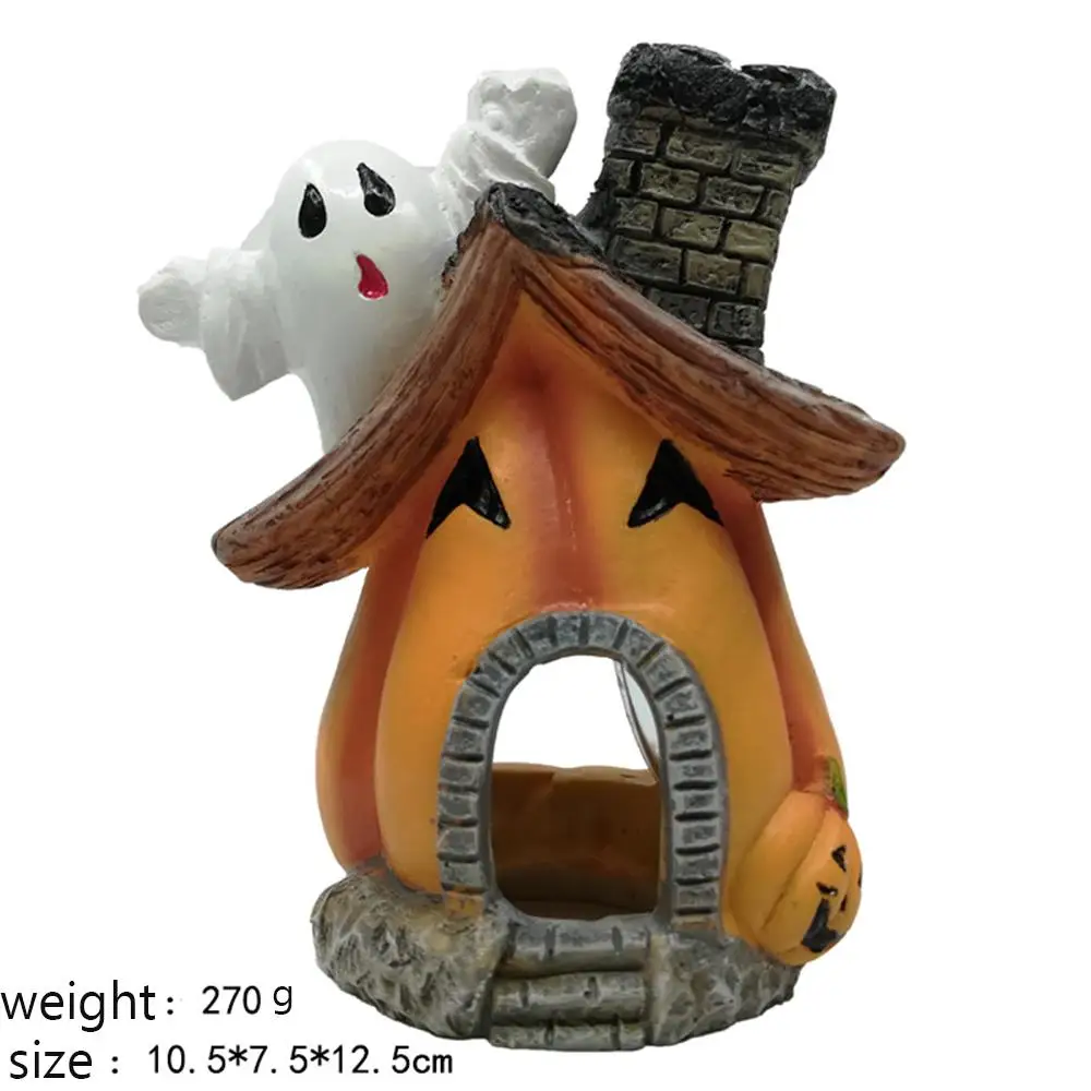 Аквариумные украшения полимерный домик с тыквой украшение для аквариума рыбок