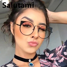 Модные уникальные прозрачные очки кошачий глаз, оправа для женщин, Ретро стиль, сплав, Шикарные очки для близорукости, женские элегантные очки, солнцезащитные очки