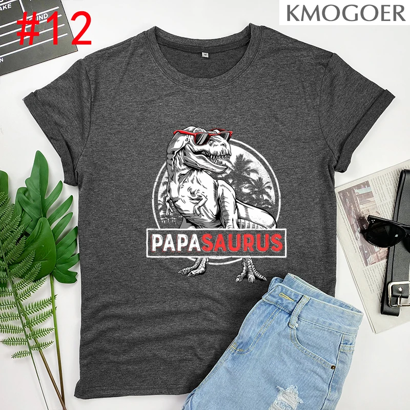 Футболка Papasaurus с принтом папочка Мужская/Женская/Мужская рубашка рисунком
