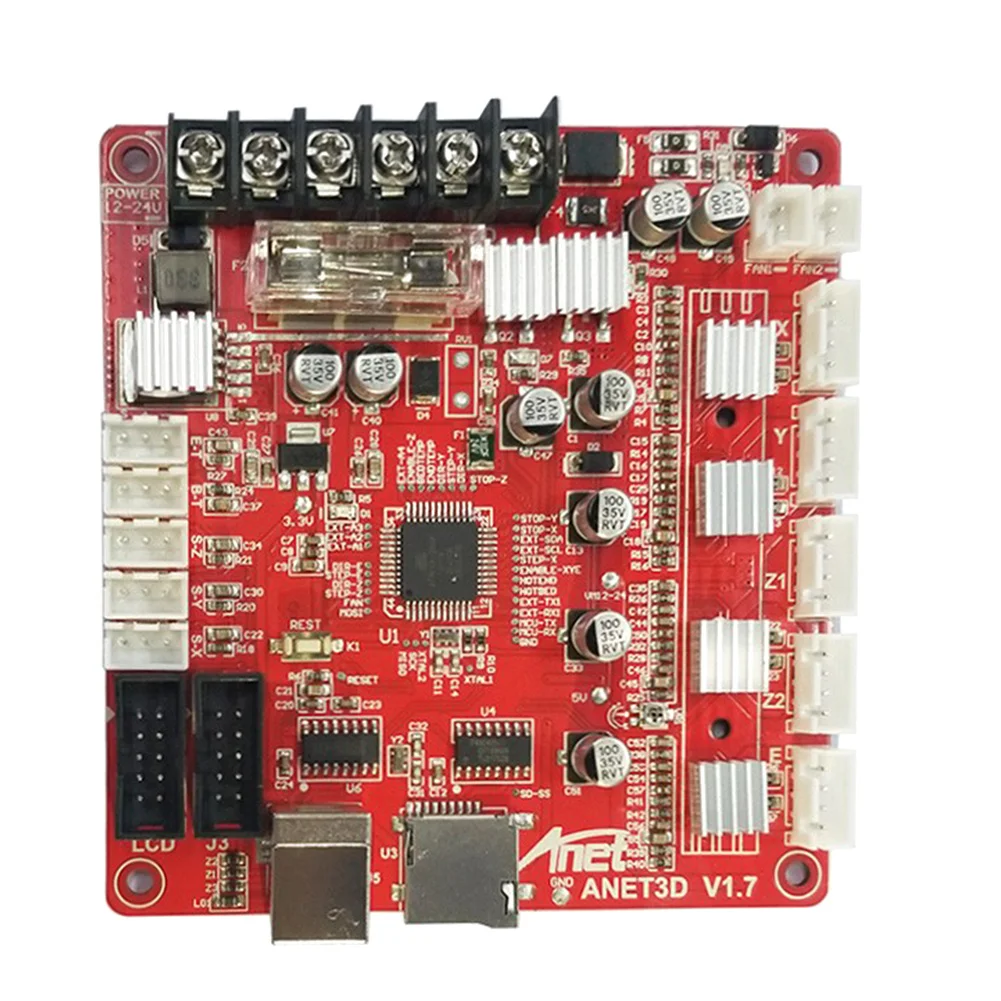 

A8 3D Printer Mainboard Parts For Anet A8 3D Desktop Printer Update Motherboard V1.0 RepRap Ramps1.4 Compatible