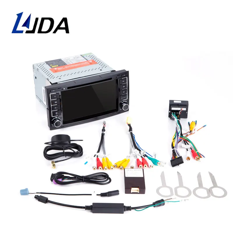 LJDA Android 9,0 автомобильный dvd-плеер для VW Touareg Multivan 2002-2010 Мультимедиа gps навигация 2 Din автомагнитола ips стерео wifi DSP