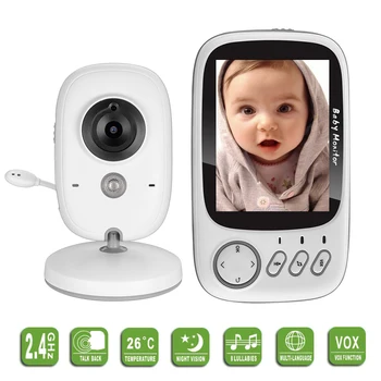

Baby Monitor Camera 2.4G Wireless 3.2 Inch LCD 2 Way Audio Talk IR Night Vision Security Camera Video Babysitter