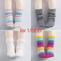 1/6 BJD Doll  Accessories Socks Threaded Socks White Socks Piled Socks Long Socks for 1/6 Yosd, 30CM BJD SD DD Doll Toy Socks 1