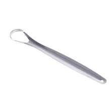 Скребок для языка из нержавеющей стали, очиститель свежего дыхания, очищающий с покрытием, зубная щетка, инструменты для гигиены полости рта