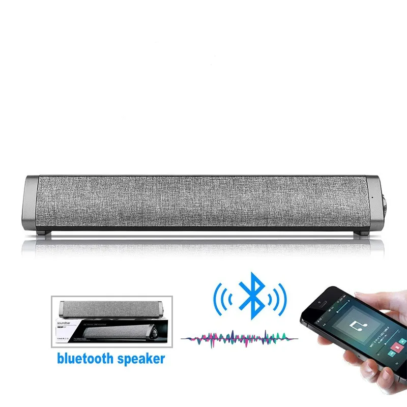 

Bluetooth 5.0 Bass speaker Wireless TV soundbar 3D Surround Home Theater TV Sound bar Portable Subwoofer for PC/TV/PHONE