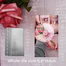 15*10cm rozeta serca krawędzi metalu wykrojniki dla karty Scrapbooking szablon do wytłaczania prace ręczne z papieru Album szablon umiera