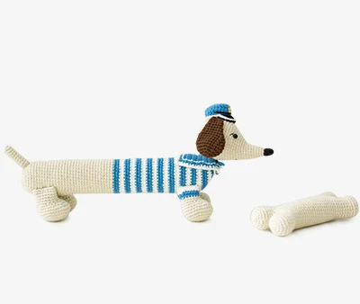 Черный Cute handmade puppy wrist protector puppy mouse pad crochet mascot toy gift best birthday gift(do, don't DIY) knitted stuffed d - Цвет: Черный