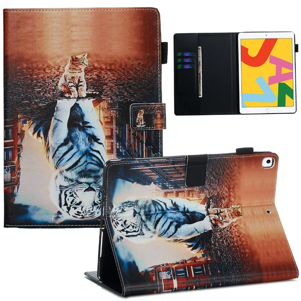 Чехол для iPad 10,2 Funda, чехол для iPad 7-го поколения, 10,2 дюймов, A2200, A2198, A2197, A2232, умный чехол+ защита экрана+ ручка