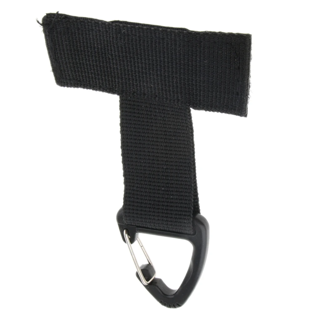 Belt Holder Nylon Clips with Spring Snap Hook, Keychain Carabiner Buckle for Molle Strap Webbing Attachement, Black