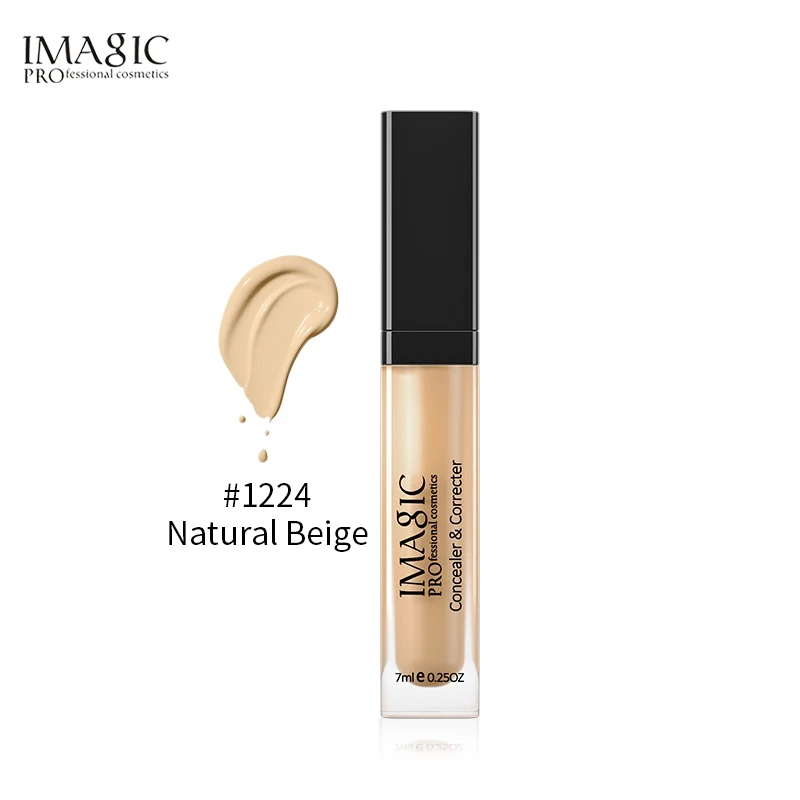 Natural Beige IMAGIC Liquid Cosmetics Concealer Face Concealer Makeup Concealer Base Cream Primer Pores Dark Circles Pore Acne Full Cover - Цвет: Natural Beige