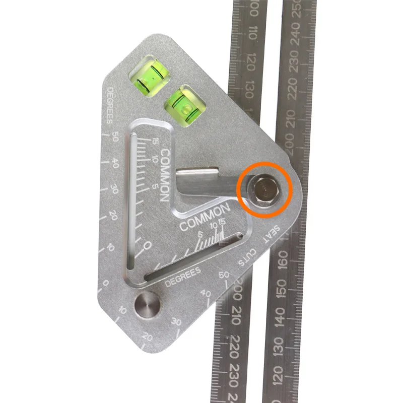 

Hot Selling Angle Ruler Multifunction Level Instrument Angle Ruler Triangle Ruler mu gong chi Multi-Angle Measuring Tape