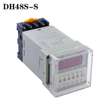 

Time Relay DH48S-S Digital Timer Delay Relay 0.1S-99H Hours Digital Timer Relay 12V 24V 110V 220V with Socket Base Included