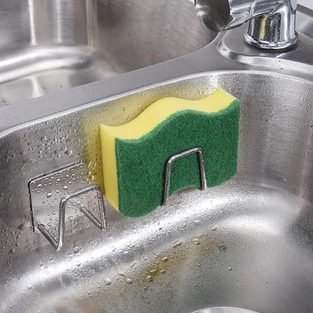 Ezüst Színű Hasznos Vágódeszka Szivacs Állvány Biztonságos Vízálló Otthon - Image 4
