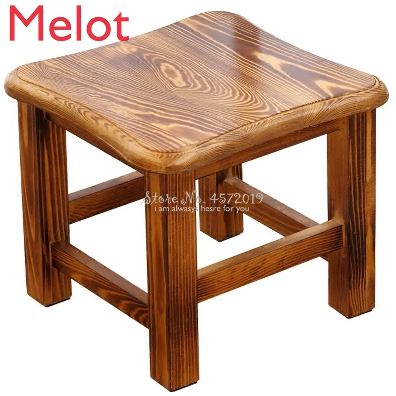 

Log Stool Home Fashion Solid Wood Creative Bench Adult Low Stool Living Room Coffee Table Stool Dining Table Stool Shoe Bench
