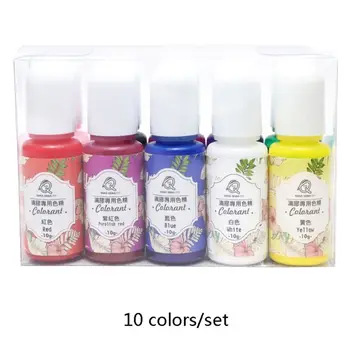 

10 Pcs/set Handmade Jewelry Accessories Oily Dye Color Fine DIY Crystal Epoxy Tasteless Coloring Pigment Agent