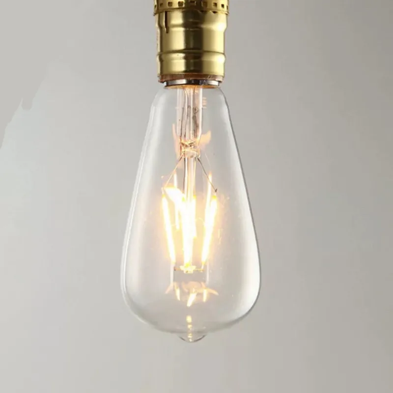 Edison Light Bulb Ampoule E27 Vintage Decor Incandescent Lamp 220V 12W ST64 Filament Light Bulb Lampada Retro Edison Lamp