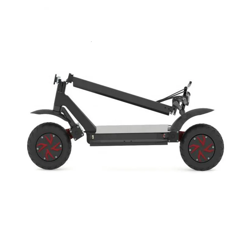 E4-9 EcoRider E-scooter с двумя аккумуляторами, мощный E4-9, 3600 Вт, широкий колесный скутер, электрический