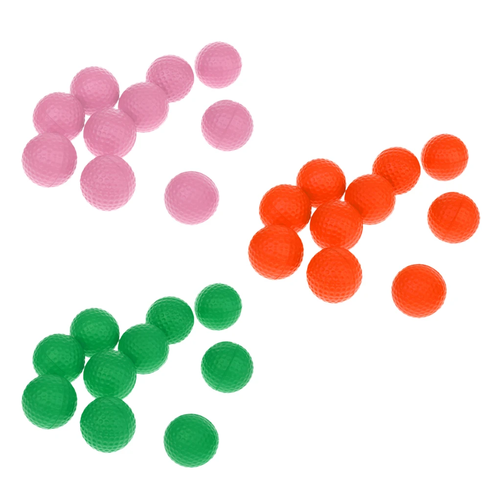 30 Pieces PU Foam Sponge Soft Elastic Golf Balls Indoor Outdoor Golf Training Aid Balls Mixed Color Golf Accessories