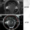 DIY 36 38 40 CM Steering Wheel Covers soft Leather Braid On The Steering Wheel of Car With Needle and Thread Car Accessories ► Photo 2/6