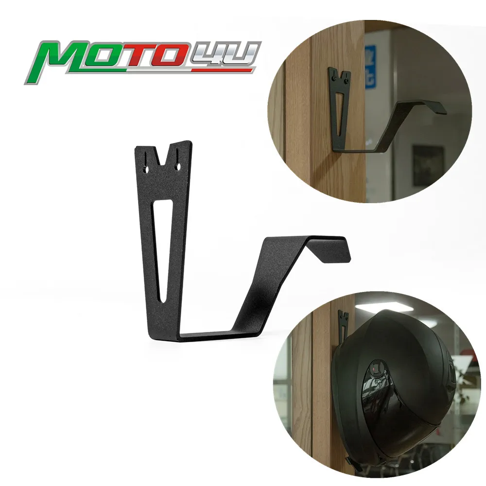 

1PC Wall Mount Motorcycle Helmet Holder Hook Jacket Bags Rack