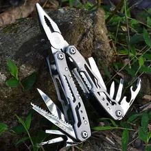 

Stainless Steel 14 in 1 Multi Tool Plier Wire Stripper Folding Plier Outdoor Camping Multitool Portable Folding Knife Pliers
