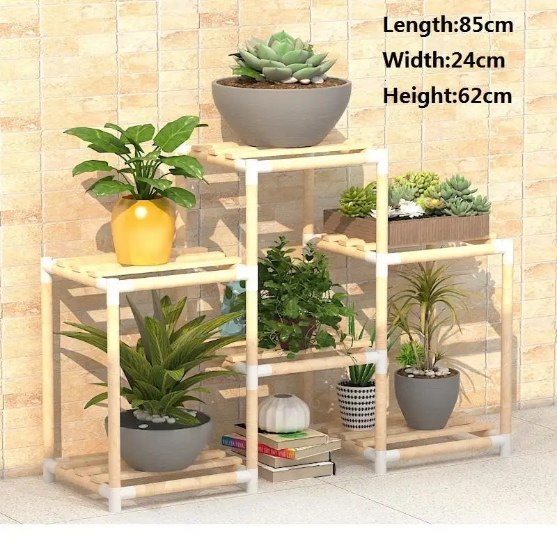 MODEL I Estanteria Para Plantas горшок Saksi Standi Huerto Urbano Madera Stojak Na Kwiaty полка Dekoration открытый цветок стенд - Цвет: MODEL I