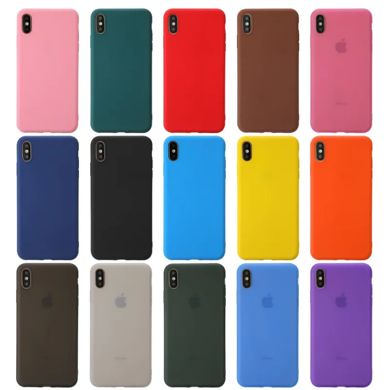 Luxury Soft Silicone Candy Pudding Cover For Iphone X Xr Xs 12 Mini 11 Pro  Max 6 7 8 Plus Se 2020 Case Gel Phone Protector Case - Mobile Phone Cases &  Covers - AliExpress