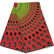 Хлопок голландский настоящий воск ткани в африканском стиле Нигерии воск Принты Ткань 6 ярдов