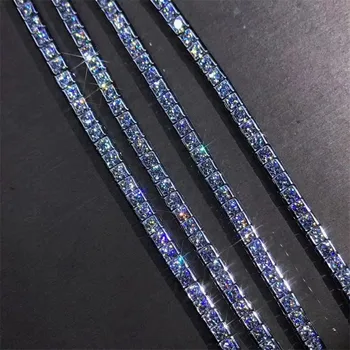 

Trendy Princess cut Diamond Bracelet 925 Sterling Silver Engagement Wedding Bracelets For Women Bridal Tennis Party Jewelry Gift